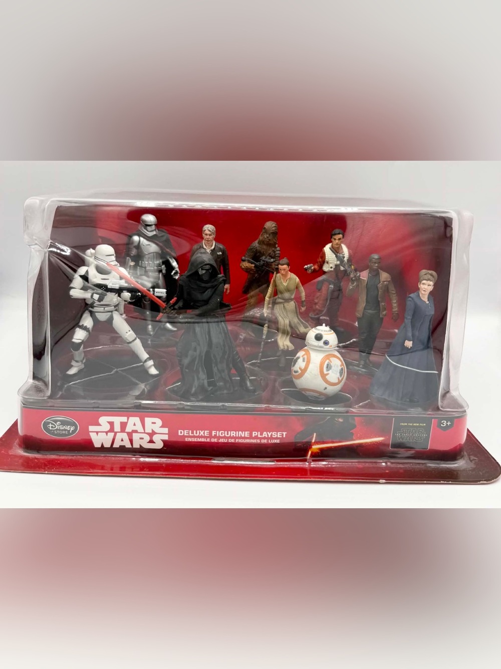 DISNEY PARKS STAR WARS THE FORCE AWAKENS DELUXE FIGURINE PLAYSET NEW SEALED (AA)